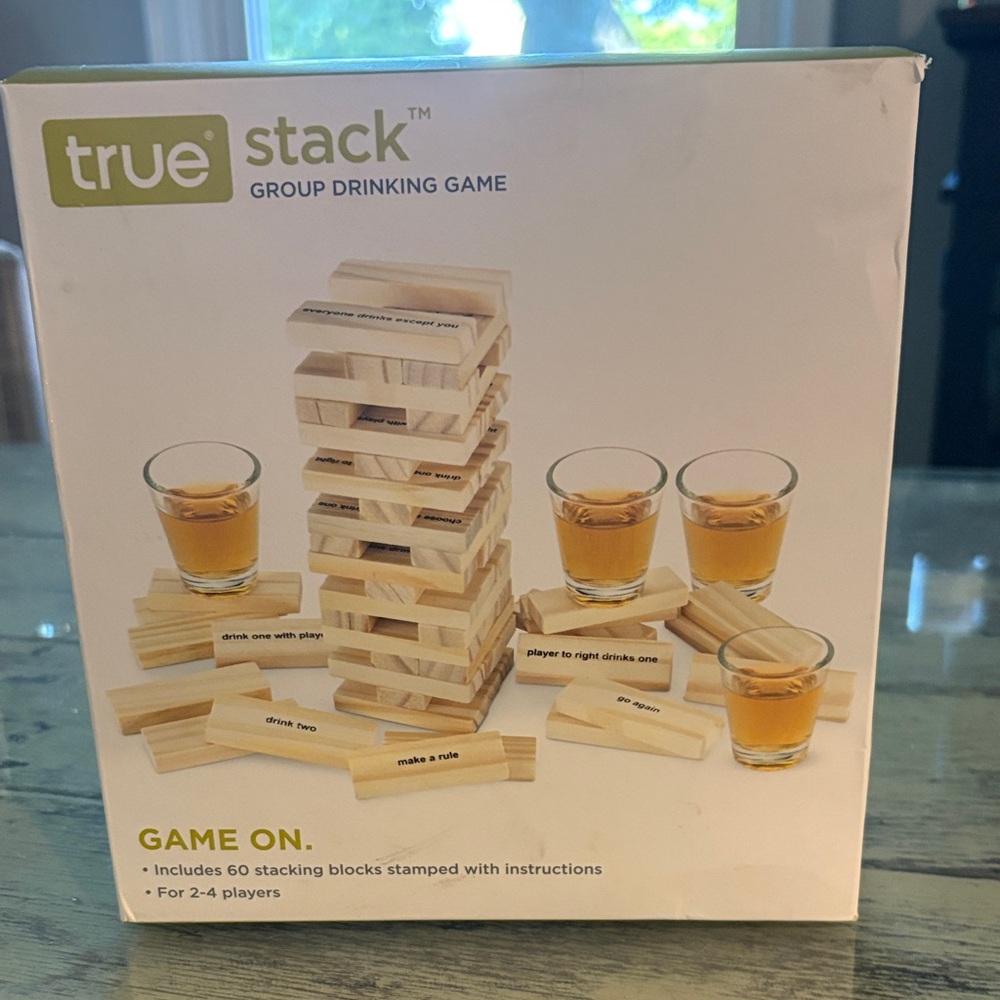 Group Drinking Game - Natural Wood